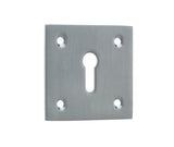 Jedo Square Open Escutcheon 50x50mm Satin Chrome