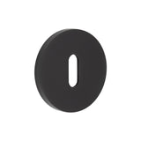 CR-R10 Black Standard Keyway Round Rose Escutcheon