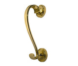 Jedo Sloane Door Knocker with Round Rose 196mm Polished Brass
