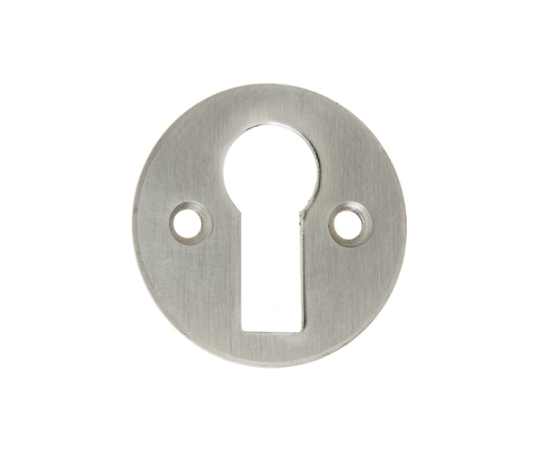 Jedo Round Open Escutcheon Standard Keyway 32mm Satin Nickel
