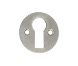 Jedo Round Open Escutcheon Standard Keyway 32mm Satin Nickel