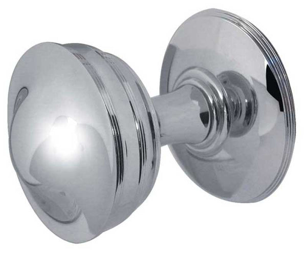 Jedo Crown Mortice Door Knobs Polished Nickel