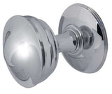 Jedo Crown Mortice Door Knobs Polished Nickel