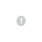 Contemporary Polished Chrome Escutcheons for Mortice Knobs