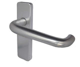 Aluminium 19mm Round Bar Lever on Plate