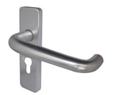 Aluminium 19mm Round Bar Lever on Plate