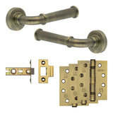 Complete Classic Door Handle Pack - Internal Doors - Antique Brass