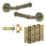 Complete Classic Door Handle Pack - Internal Doors - Antique Brass