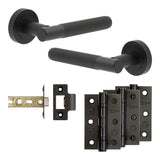 Complete Venice Door Handle Pack - Internal Doors - Black