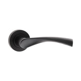 Twirl Black Door Handle