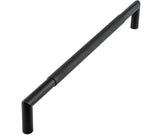 Nero Mitred Knurled Pull handles B/T Fixing