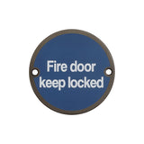 Stainless Steel Fire Door Locked