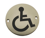 Stainless Steel Disabled Symbol