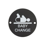 Stainless Steel Baby Change Symbol