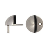 Satin Stainless Steel Oval Floor Mounted Door Stop