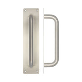 Stainless Steel Pull Handles w/ Plate