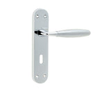 Stylo Suite Door Handle on Polished Chrome/Satin Chrome
