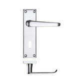 Project Victorian flat lever on lock backplate 150 x 40mm