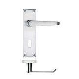 Project Victorian flat lever on lock backplate 150 x 40mm