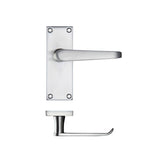 Project Victorian flat lever on latch backplate - 114 x 40mm