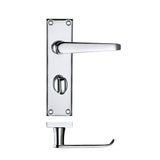 Project Victorian flat lever on bathroom backplate - 150 x 40mm