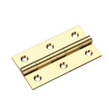 Solid drawn brass butt hinge - 64 x 35 x 2mm