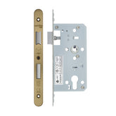 2 Piece - DIN euro sashlock - 72mm c/c - backset 55mm - radius