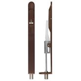 Lever action flush bolt - 20 x 200mm - radius