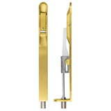 Lever action flush bolt - 20 x 200mm - radius