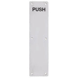 Finger Plate - Push (Radius) 75mm x 650mm