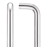 19mm D Pull Handle - 425mm Centers - Grade 304 - Bolt Through Fixings