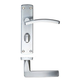 Toledo lever on bathroom backplate