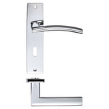 Amalfi lever on lock backplate