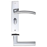 Amalfi lever on bathroom backplate