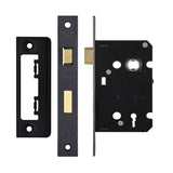 3 Lever Sash Lock 2.5" - smaller case