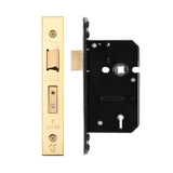 5 Lever Sash Lock - 64mm C/W PVD Forend and Strike