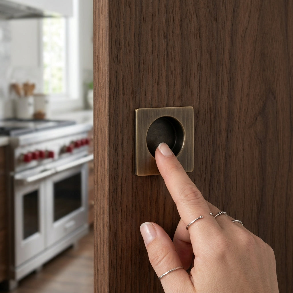 Sliding Door Finger Edge Pull (Square)
