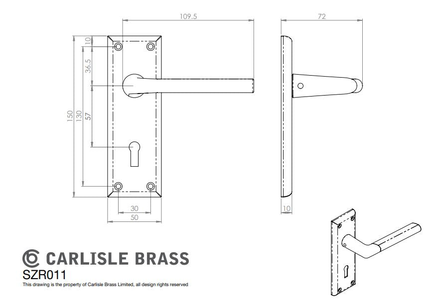Dieci Lever on Backplate