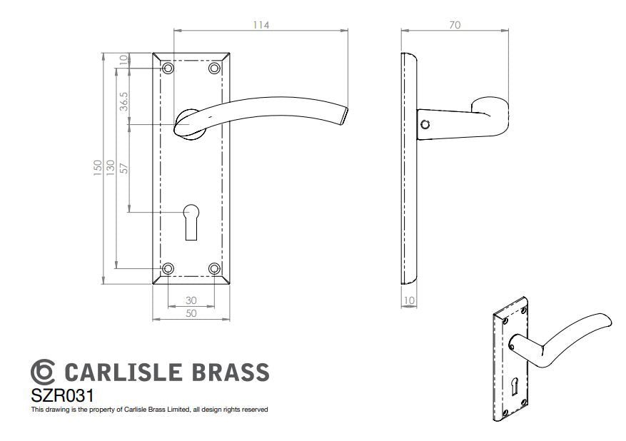 Trenta Lever on Backplate