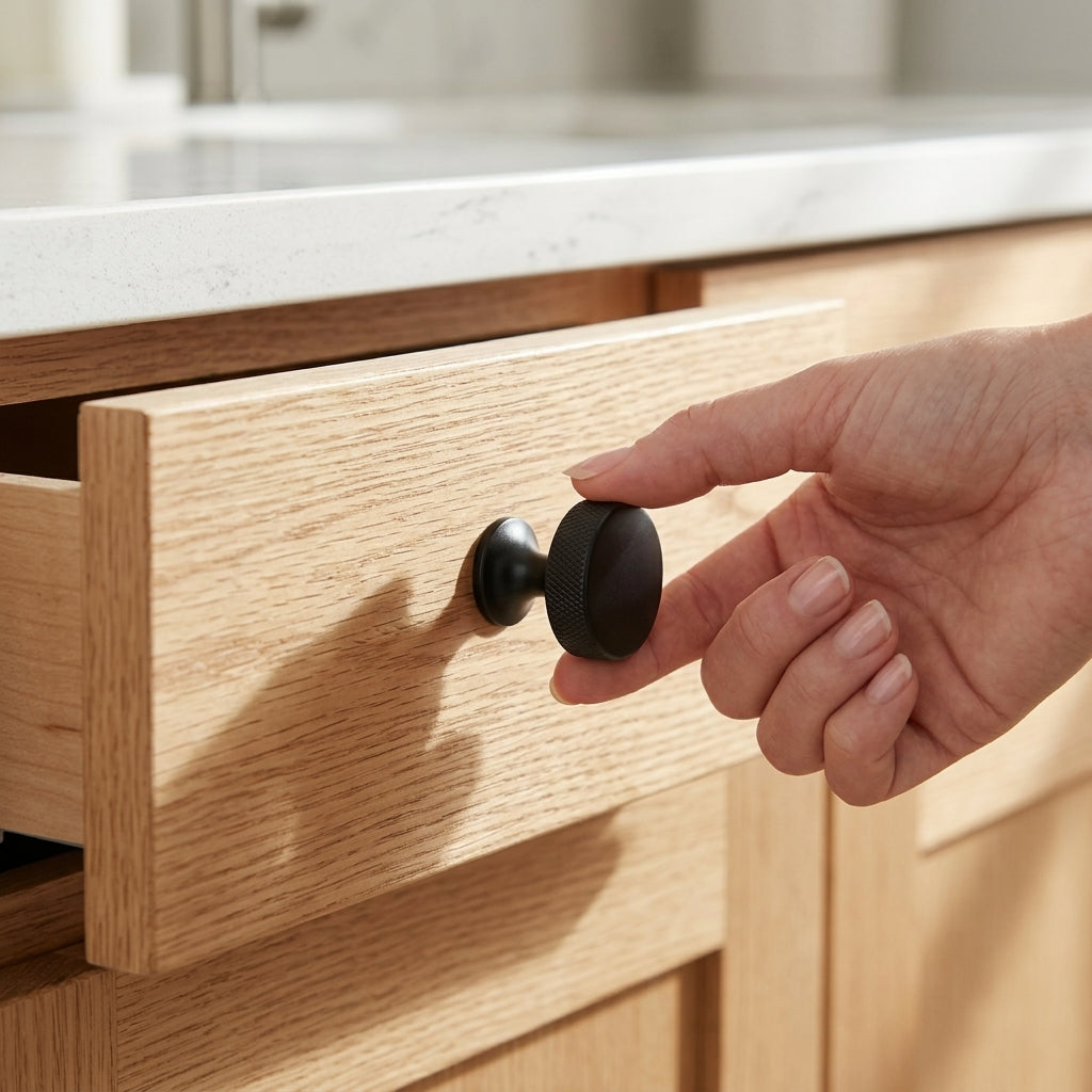 Berlin Knurled Cupboard Knob 38mm Dia.