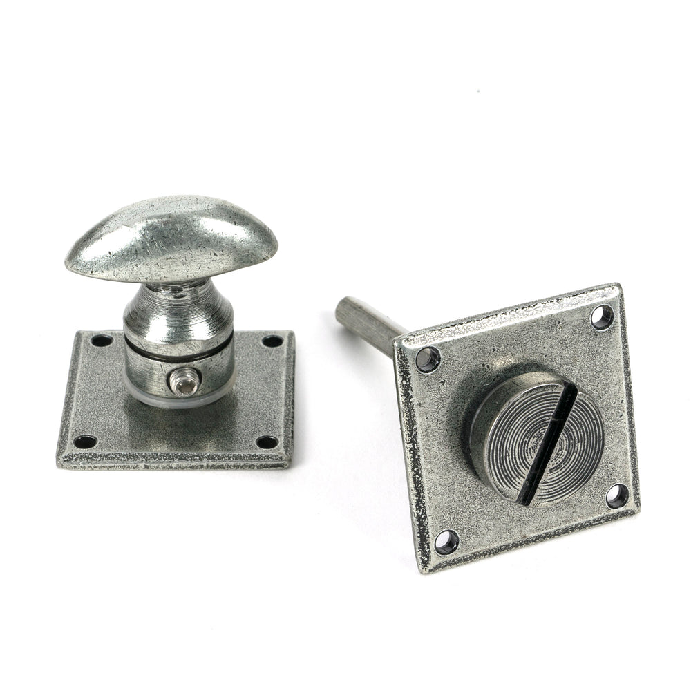Pewter Diamond Bathroom Thumbturn