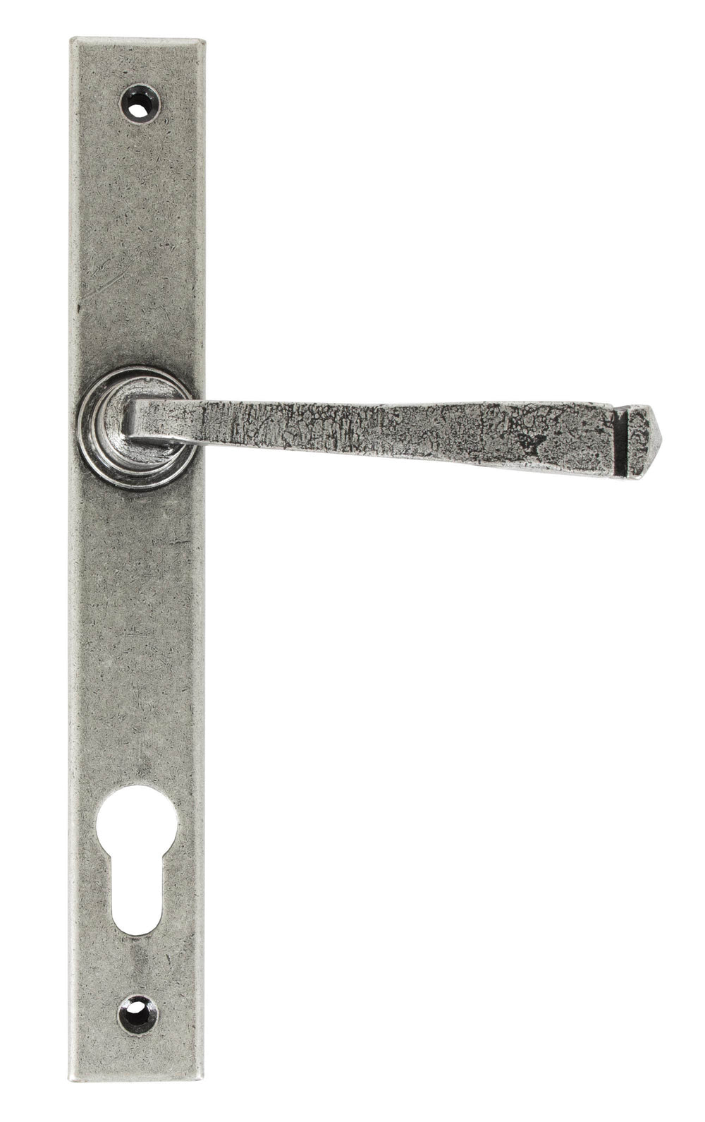 Pewter Avon Slimline Lever Espag. Lock Set