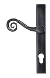 Black Monkeytail Slimline Lever Espag. Lock Set - LH