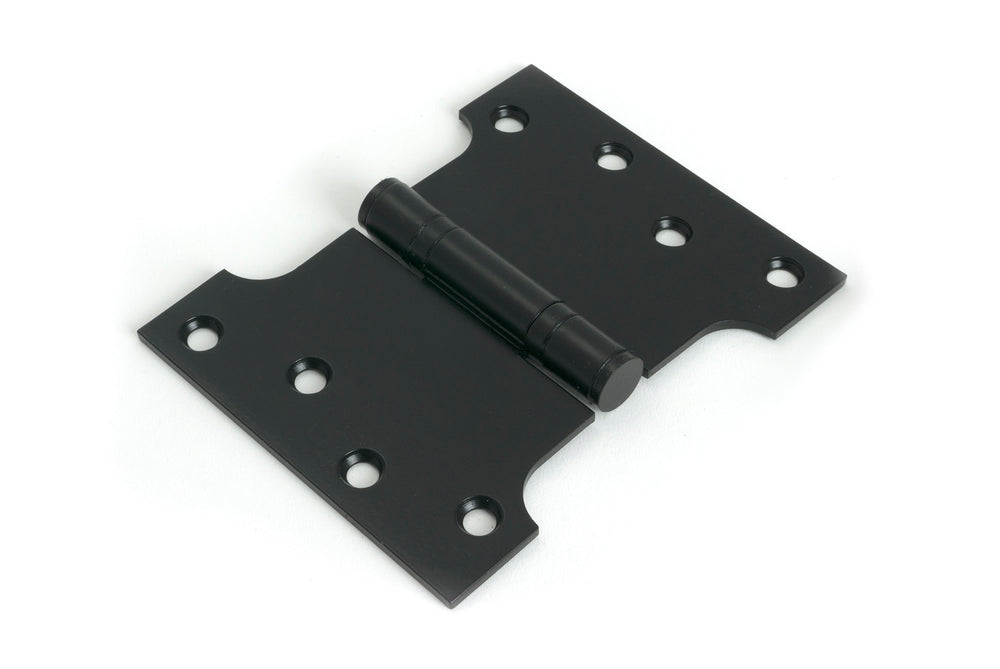 Black 4" x 3" x 5" Parliament Hinge (pair) ss