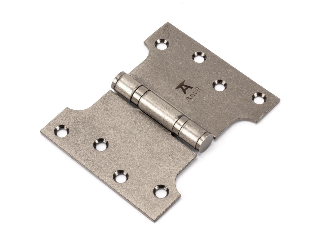 Pewter 4" x 3" x 5" Parliament Hinge (pair) ss