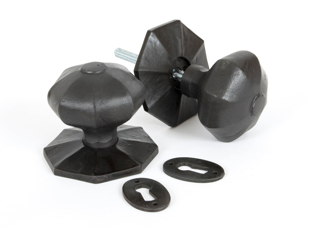 Beeswax Large Octagonal Mortice/Rim Knob Set
