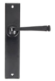 Black Large Avon Lever Latch Set