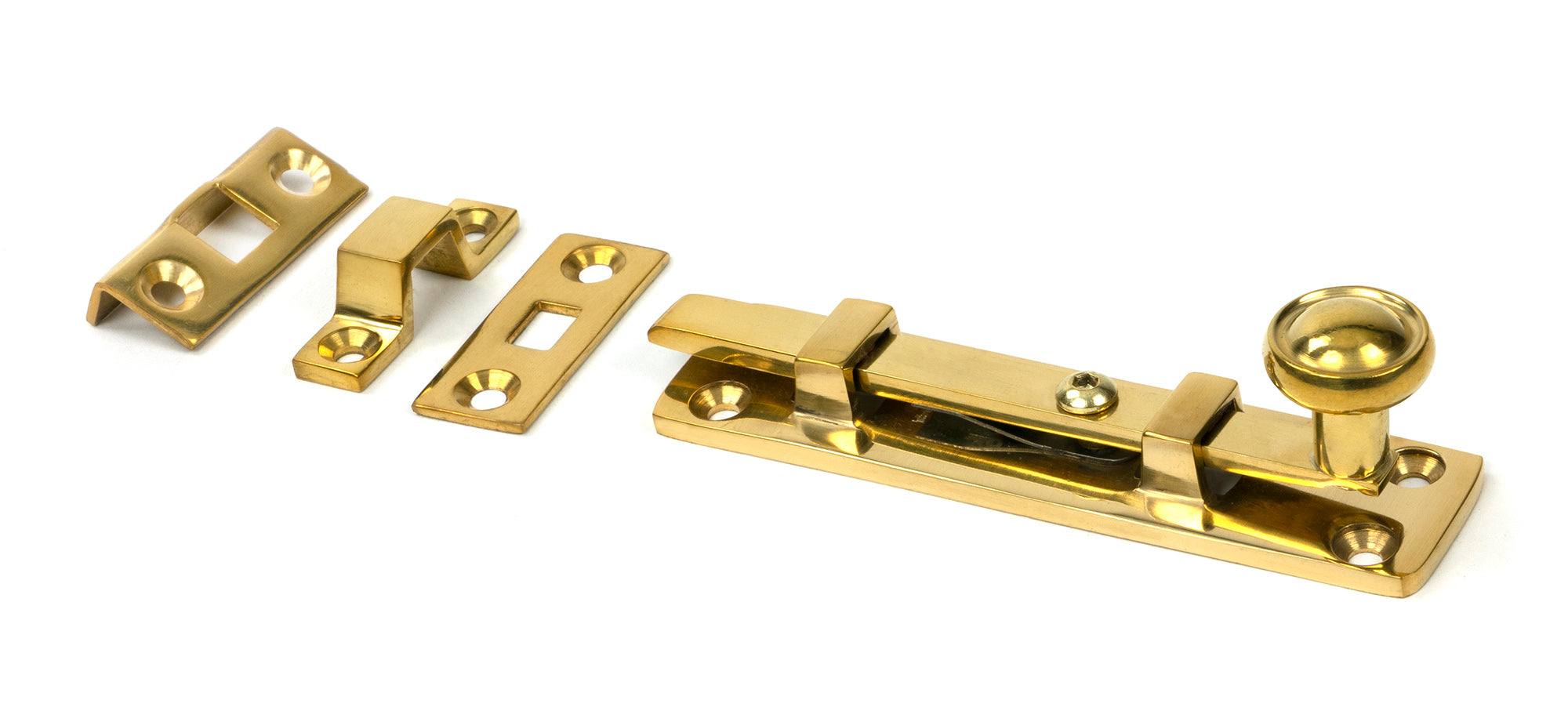Polished Brass 4" Universal Bolt