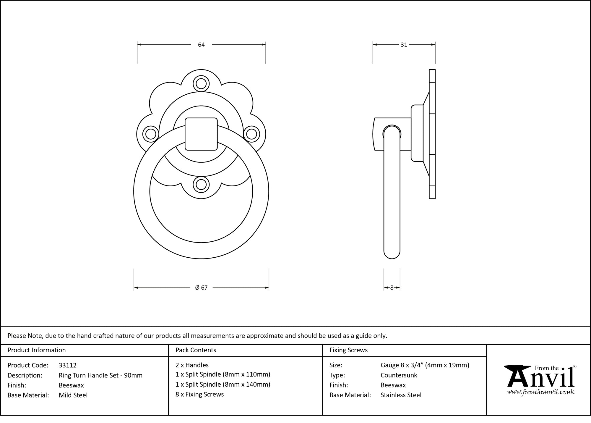 Ring Turn Handle Set