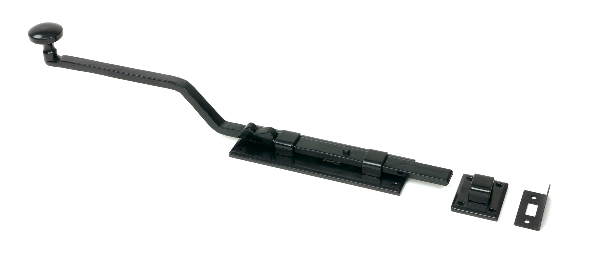 Black 6" French Door Bolt